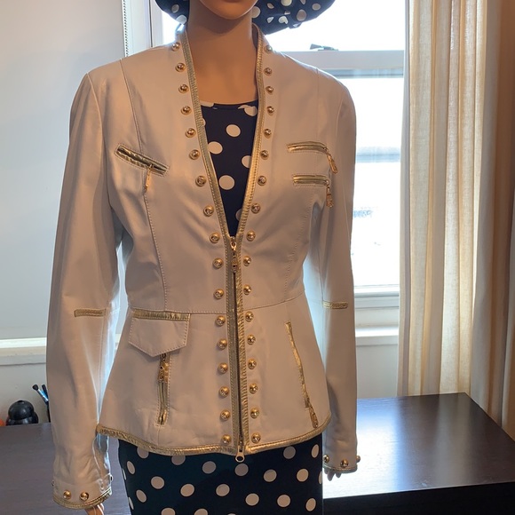 Gizia size 42 Lather coat - Picture 6 of 16